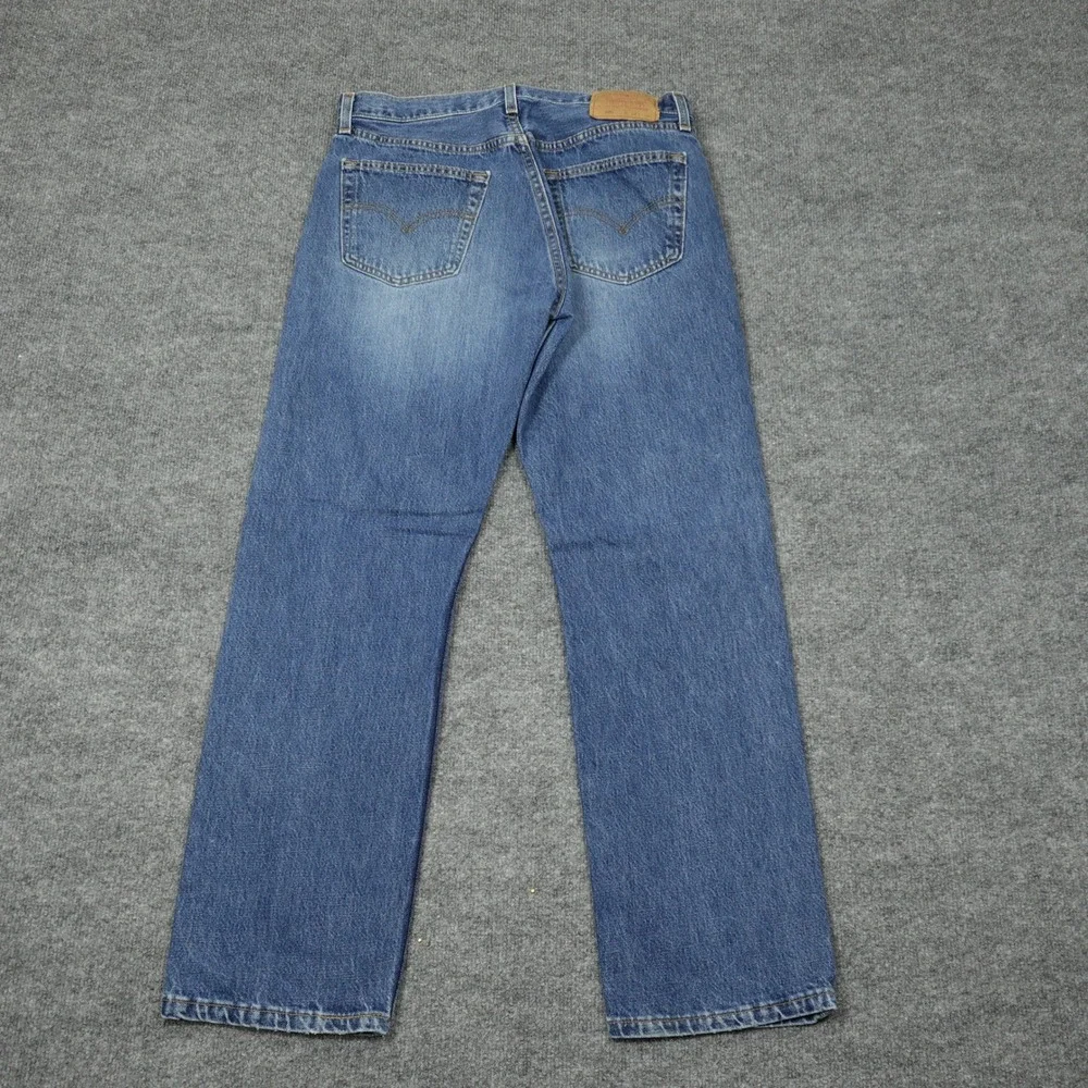 Vintage Levi's 501 Jeans Mens 34x30 Blue Straight Leg Button Fly Made in USA
